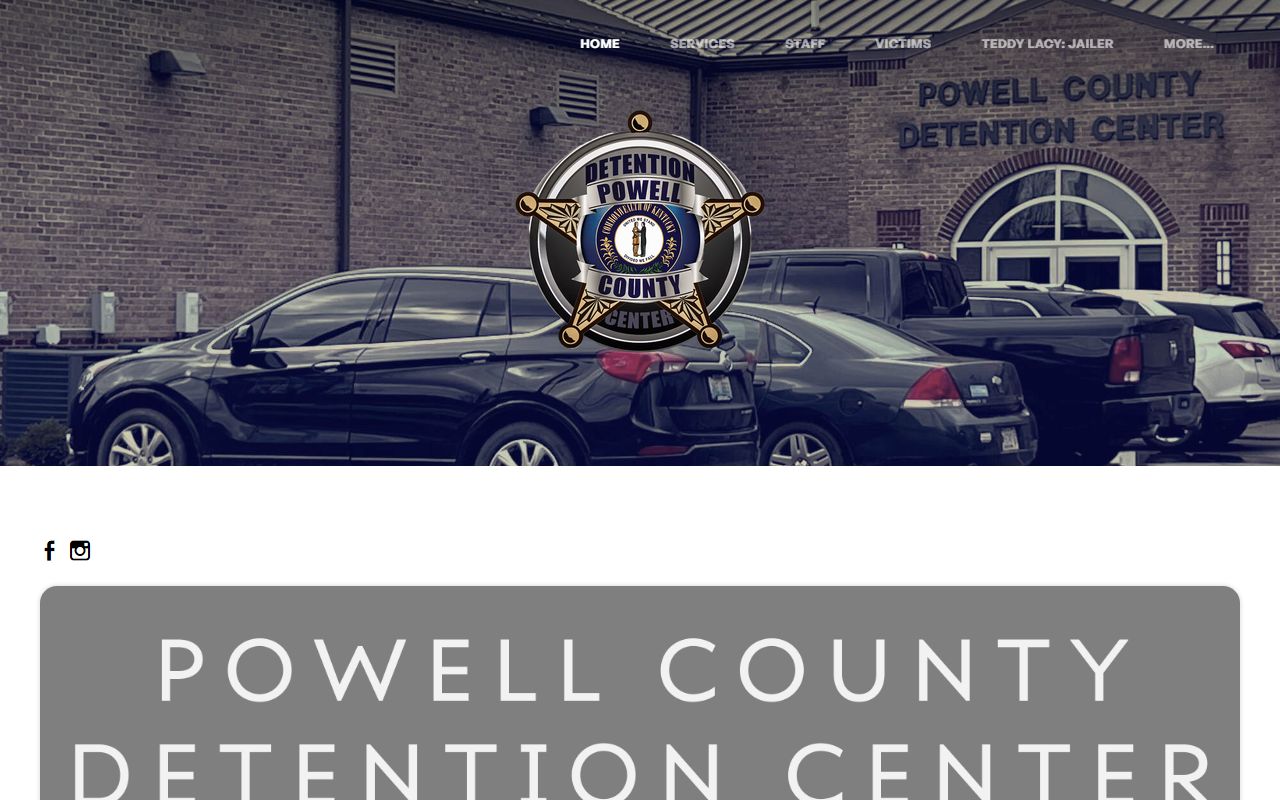 Powell County inmate population homepage and resident directory links